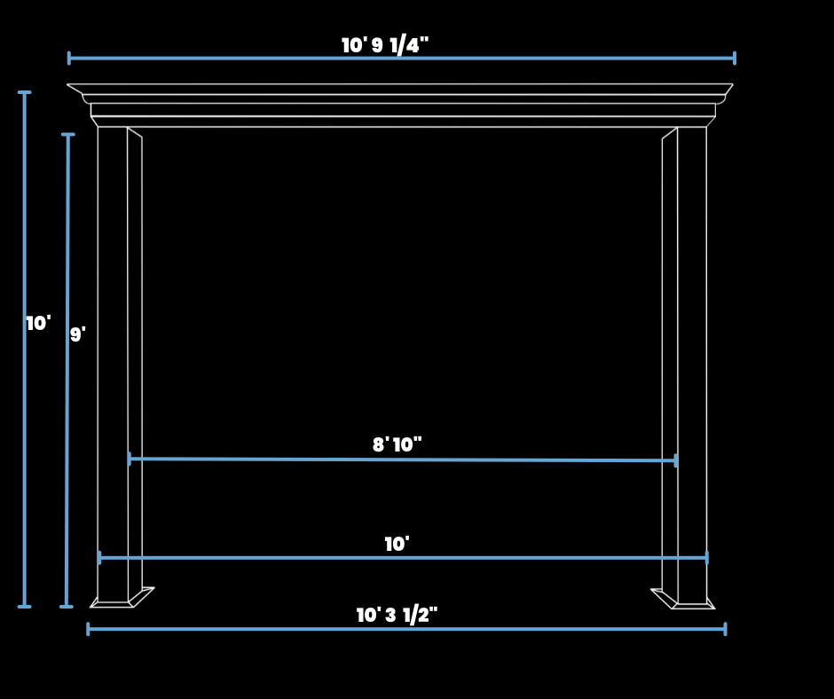 10'0" x Up to 20' - Louvered Pergola