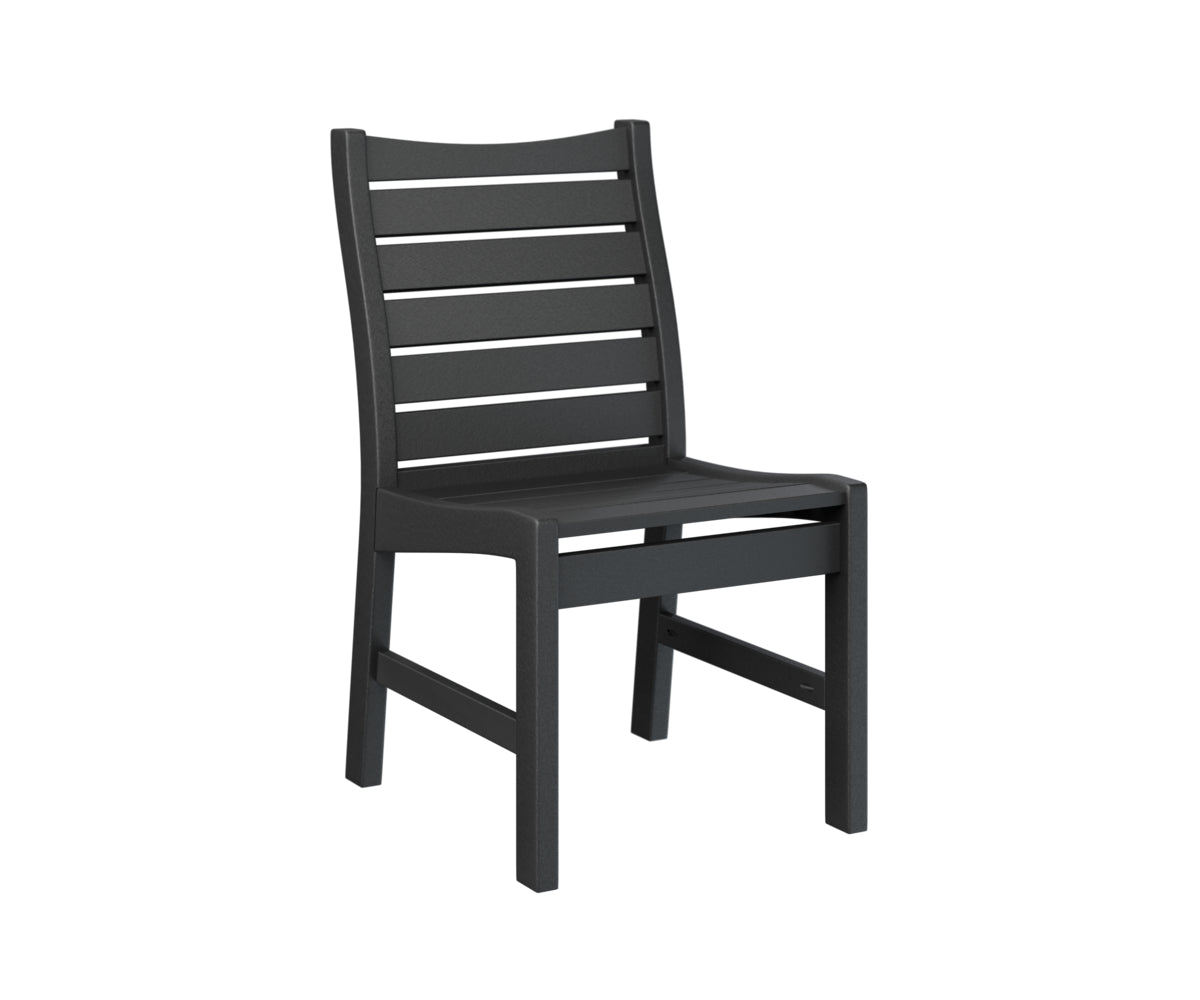 All-dark wood dining chair with modern design
