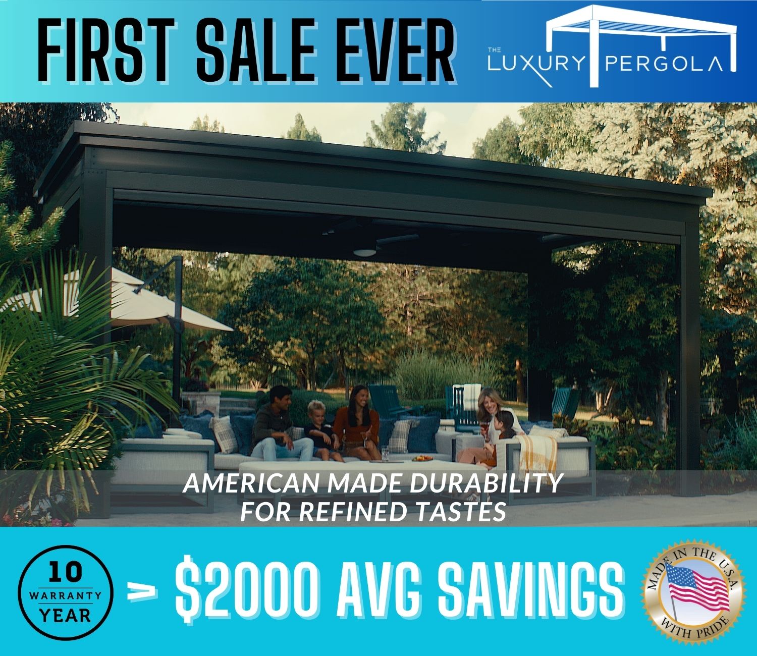 First Sale Ever with The Luxury Pergola