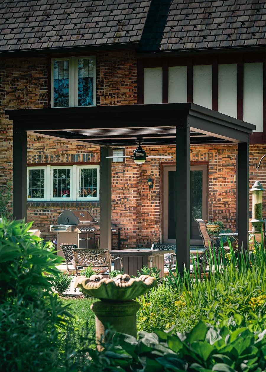 Luxury Pergola in backyard for mobile