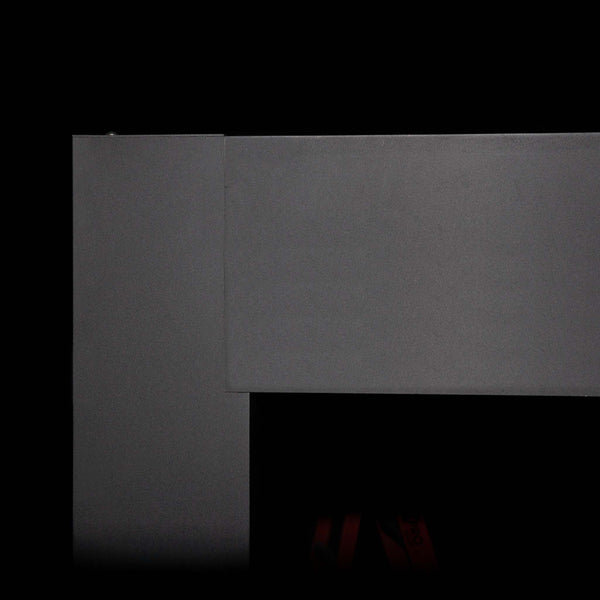 Louvered pergola closed roof detail on dark background